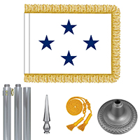 Chrome Navy Not of the Line Admiral Flag Kit