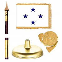 Oak And Brass Navy Not of the Line Admiral Flag Kit