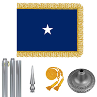 Chrome Navy Rear Admiral Lower Half Flag Kit
