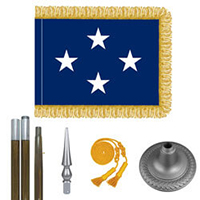 Oak And Chrome Navy Admiral Flag Kit