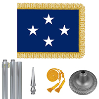 Chrome Navy Admiral Flag Kit