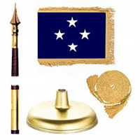 Oak And Brass Navy Admiral Flag Kit
