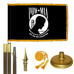 Premium POW Indoor Flag Kit, KAPOWM35
