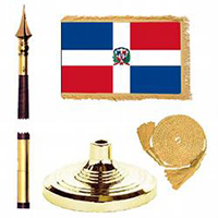 Dominican Republic Government Standard Flag Kit