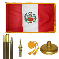 Republic of Peru Government Premium Flag Kit