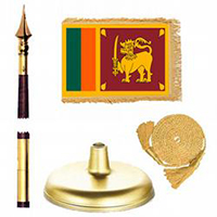 Socialist Democratic Republic of Sri Lanka Premium Flag Kit