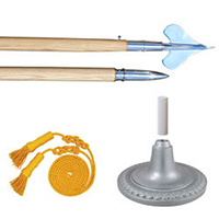 Air Force Regulation Ash Ceremonial Flagpole Kit, FBPP0000013790