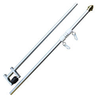 NeverFurl Rail Mount Flagpole Kit, KRAILPOLE