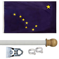 Alaska Standard House Flag Kit, KSAK35HOME