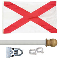 Alabama Standard House Flag Kit, KSAL35HOME