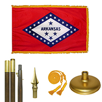 Arkansas Premium Oak & Brass Flag Kit
