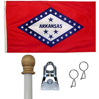 Arkansas Diamond Flag Kit, KSAR35DIAM
