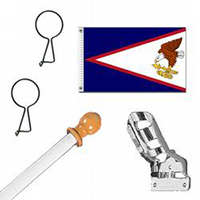 American Samoa Standard House Flag Kit (U.S. Territory), KSAS35HOME