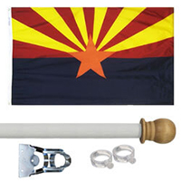 Arizona Standard House Flag Kit, KSAZ35HOME