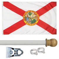 FloridaStandard House Flag Kit, KSFL35HOME