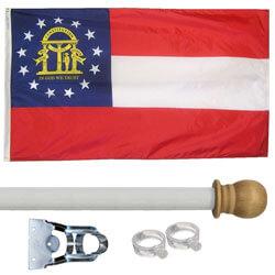 Georgia Standard House Flag Kit, KSGA35HOME