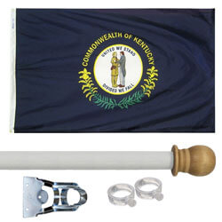 Kentucky Standard House Flag Kit, KSKY35HOME