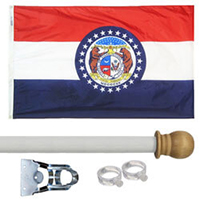Missouri Standard House Flag Kit, KSMO35HOME