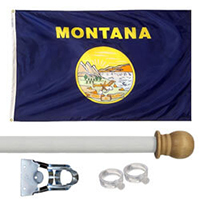 Montana Standard House Flag Kit, KSMT35HOME