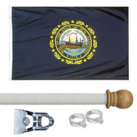 New Hampshire Standard House Flag Kit, KSNH35HOME
