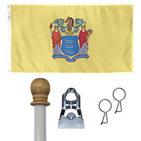 New Jersey Standard House Flag Kit, KSNJ35HOME
