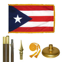 Puerto Rico Premium Flag Kit (U.S. Territory),KSPR35G