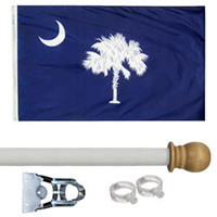 South Carolina Standard House Flag Kit, KSSC35HOME