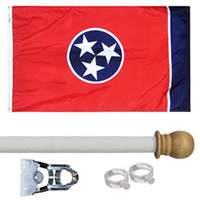 Tennessee Standard House Flag Kit, KSTN35HOME