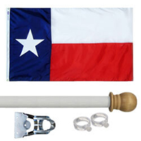 Texas Standard House Flag Kit, KSTX35HOME