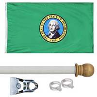 Washington Standard House Flag Kit, KSWA35HOME