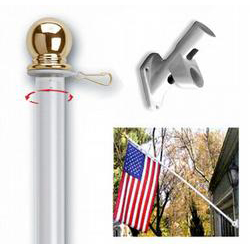 Stainless Steel Wall Mounted Spinning Flag Pole for Residential and Commercial 1 American Flag Pole Kit for Outdoor House Tangle-Free Flag Pole with Clips GLORYA 5ft Flag Pole with Holder Stainless Steel Wall Mounted Spinning Flag Pole for Residential and Commercial 1 American Flag Pole Kit for Outdoor House Tangle-Free Flag Pole with Clips GLORYA 5ft Flag Pole with Holder