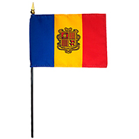 Andorra Government Miniature Flag, MANDO46