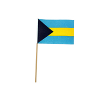Bahamas Miniature Cotton Flag (4 in. x 6 in.), MBAHA46C