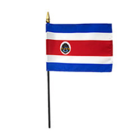 Costa Rica National Miniature Flag