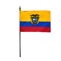 Ecuador National Miniature Flag