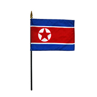 North Korea Miniature Flag, MNORT46