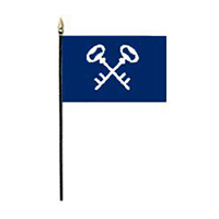 Quartermaster Officer's Miniature Flag, MNQM46