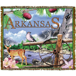 Arkansas Tapestry Throw Blanket, MSD0827TU4