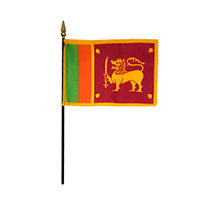Socialist Democratic Republic of Sri Lanka Miniature Flag, MSRIL46