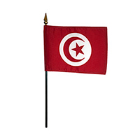 Tunisian Republic Miniature Flag, MTUIS46