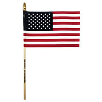 Personalized Miniature American Stick Flags