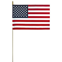 Standard US miniature flags w/spear tip