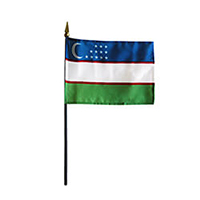 Uzbekistan Miniature Flag, MUZBE46