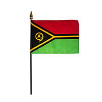 Republic of Vanuatu Miniature Flag, MVANU46