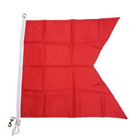Nylon Rope Metal 'B' International Code Signal Flag