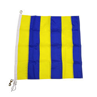 Nylon Rope Metal 'G' International Code Signal Flag