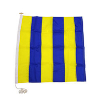 Nylon Rope Wood 'G' International Code Signal Flag