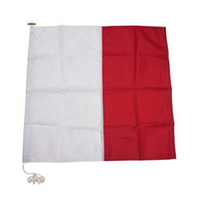 Nylon Rope Wood 'H' International Code Signal Flag