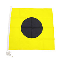 Nylon Rope Wood 'I' International Code Signal Flag