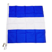 Nylon Rope Metal 'J' International Code Signal Flag